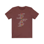 Powerful Names in Black History  BHM Celebration Unisex Short Sleeve Tee