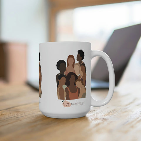 Beauty in the  Shades of Melanin 15oz coffee mug