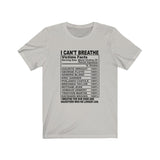 I can't Breathe Sons and Daughters #BLM  Unisex Short Sleeve Tee