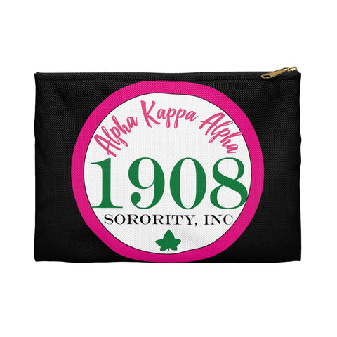 Alpha Kappa Alpha Sorority Inc Circle Makeup Bag