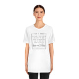 For the Plans I have for you Jeremiah 29:11 UNISEX fit