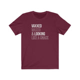 Vaxxed, Waxed and Looking like a snack Unisex Short Sleeve Tee