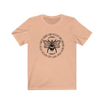 Bee Kind, Positive & More Circle Design Unisex Short Sleeve Tee