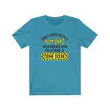 Don't Mess with a Woman Who Knows Crime Scenes  Short Sleeve