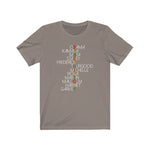Powerful Names in Black History  BHM Celebration Unisex Short Sleeve Tee