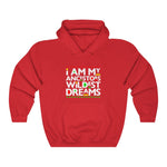 I am my Ancestors Wildest Dreams Unisex Heavy Blend Hooded Sweatshirt black