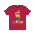 EQUALI-TEA BUBBLE TEA RAINBOW #Pride365 Unisex Jersey Tank Unisex Short Sleeve Tee