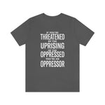 If You are Threatened by The Uprising TikTok Inspired Unisex Short Sleeve Tee