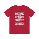 If You are Threatened by The Uprising TikTok Inspired Unisex Short Sleeve Tee