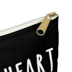 BLACK I GOT A GOOD HEART But This Mouth Tho Planner Pens Storage pouch