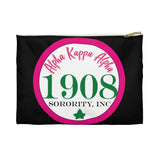 Alpha Kappa Alpha Sorority Inc Circle Makeup Bag