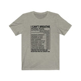 I can't Breathe Sons and Daughters #BLM  Unisex Short Sleeve Tee