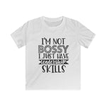 Not Bossy but Leadership Kids Softstyle Tee