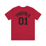 Lawerence Bach & Bougie  Unisex Short Sleeve Tee trouble 01
