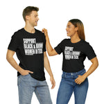 Support Black & Brown Women in Tech Statement Sassy Short Sleeve Tee