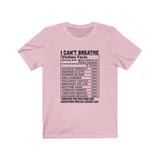 I can't Breathe Sons and Daughters #BLM  Unisex Short Sleeve Tee