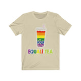 EQUALI-TEA BUBBLE TEA RAINBOW #Pride365 Unisex Jersey Tank Unisex Short Sleeve Tee