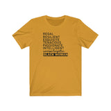 Regal Resilient Black Women BHM Celebration Unisex Short Sleeve Tee