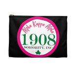 Alpha Kappa Alpha Sorority Inc Circle Makeup Bag