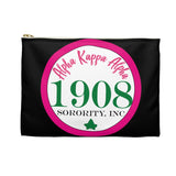 Alpha Kappa Alpha Sorority Inc Circle Makeup Bag