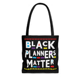 Black Planners Matter Planner Canvas Bag
