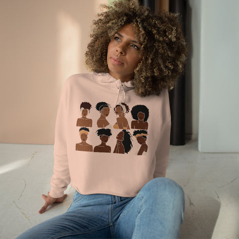 Shades of Melanin Women's Crop Hoodie