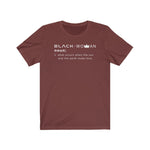 Black Woman Definition BHM Celebration Unisex Short Sleeve Tee