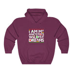 I am my Ancestors Wildest Dreams Unisex Heavy Blend Hooded Sweatshirt black