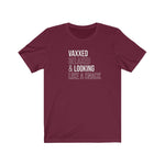 Vaxxed, Relaxed and Looking like a snack Unisex Short Sleeve Tee