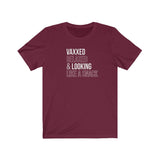 Vaxxed, Relaxed and Looking like a snack Unisex Short Sleeve Tee