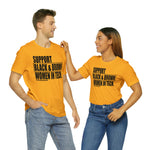 Support Black & Brown Women in Tech Statement Sassy Short Sleeve Tee