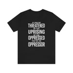 If You are Threatened by The Uprising TikTok Inspired Unisex Short Sleeve Tee