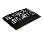 BLACK I GOT A GOOD HEART But This Mouth Tho Planner Pens Storage pouch