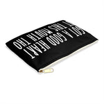 BLACK I GOT A GOOD HEART But This Mouth Tho Planner Pens Storage pouch