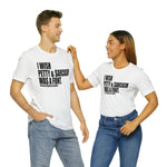 I wish Petty & Sarcasm Was a Font Statement Sassy Short Sleeve Tee
