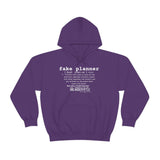 Fake Planners Definition Unisex hoodie  Sweat shirt