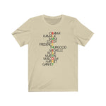 Powerful Names in Black History  BHM Celebration Unisex Short Sleeve Tee