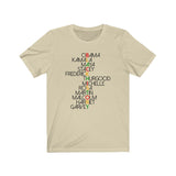 Powerful Names in Black History  BHM Celebration Unisex Short Sleeve Tee