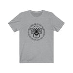 Bee Kind, Positive & More Circle Design Unisex Short Sleeve Tee