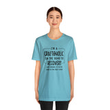 Craftoholic, but on the road to Recovery Unisex Crew Cotton Blend Shirt