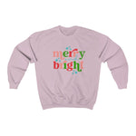 Merry and Bright Holiday Season Unisex EcoSmart® Crewneck Sweatshirt