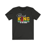 Black King Chess Powerful Black History  BHM Celebration Unisex Short Sleeve Tee