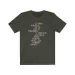 Powerful Names in Black History  BHM Celebration Unisex Short Sleeve Tee