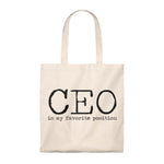 CEO favorite position vintage tote bag