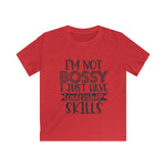 Not Bossy but Leadership Kids Softstyle Tee