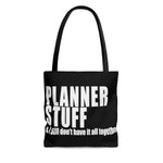 Planner Stuff Canvas Tote Bag