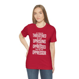 If You are Threatened by The Uprising TikTok Inspired Unisex Short Sleeve Tee