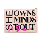 She Minds her Business Planner  Storage Canvas pouch