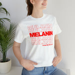 Melanin Thank YOU bag Black Statement Sassy Short Sleeve Tee