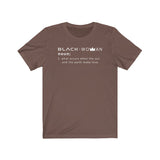 Black Woman Definition BHM Celebration Unisex Short Sleeve Tee